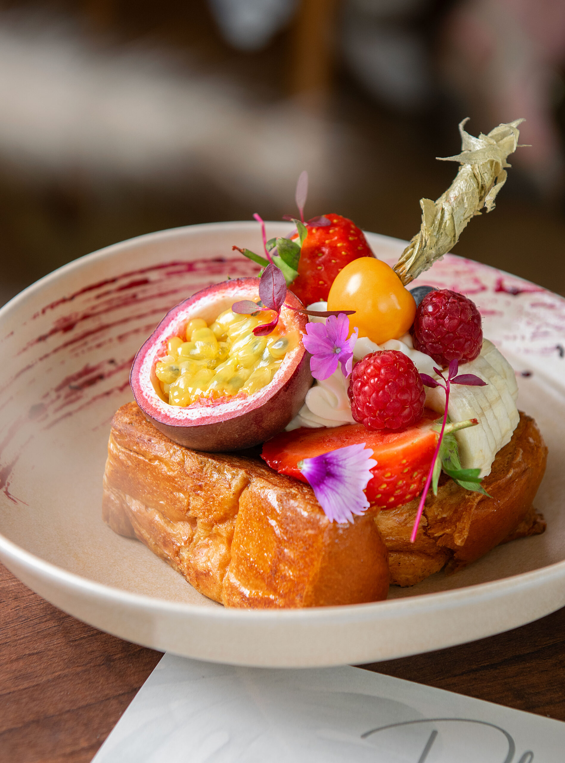 Cinnamon French toast at Dhöm Bistro